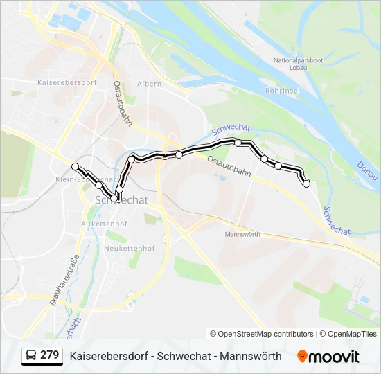 279 Bus Line Map