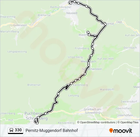 330 Bus Line Map