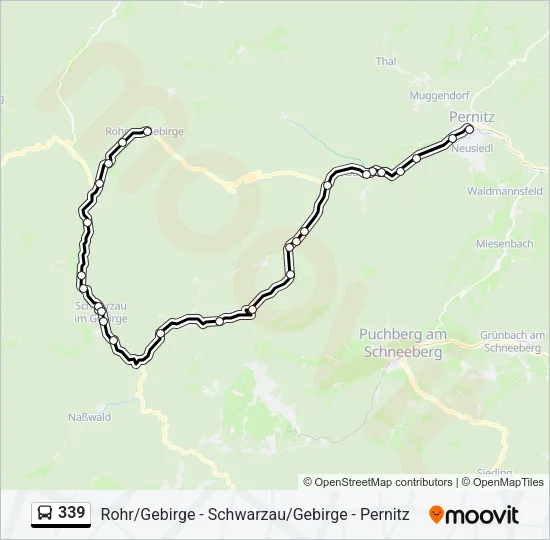 339 Bus Line Map