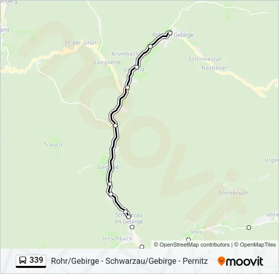 339 Bus Line Map