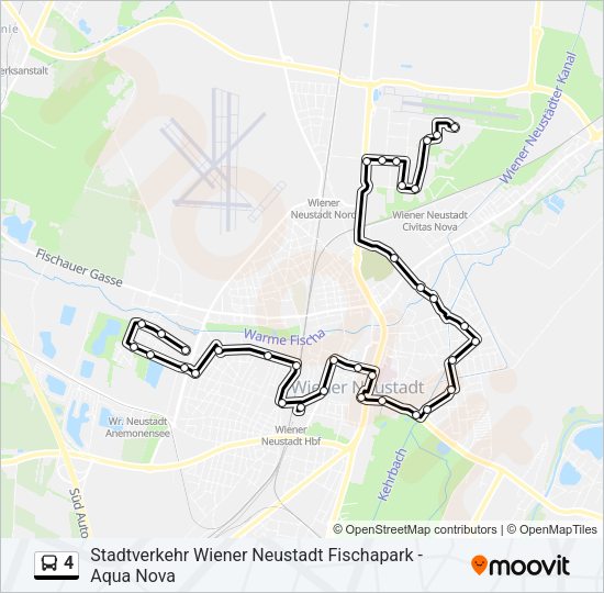 Buslinie 4 Karte
