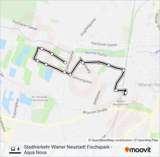 4 Bus Line Map