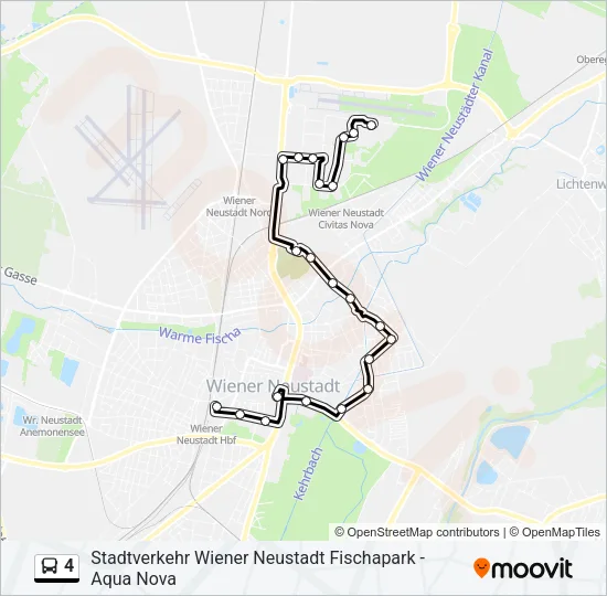 4 Bus Line Map