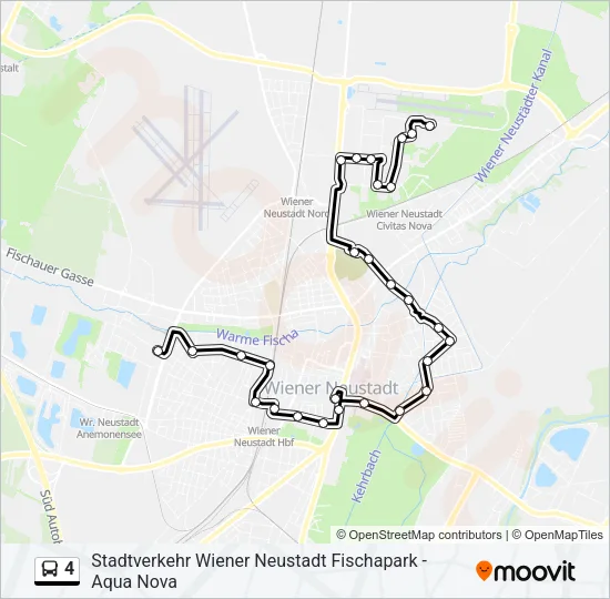 4 Bus Line Map