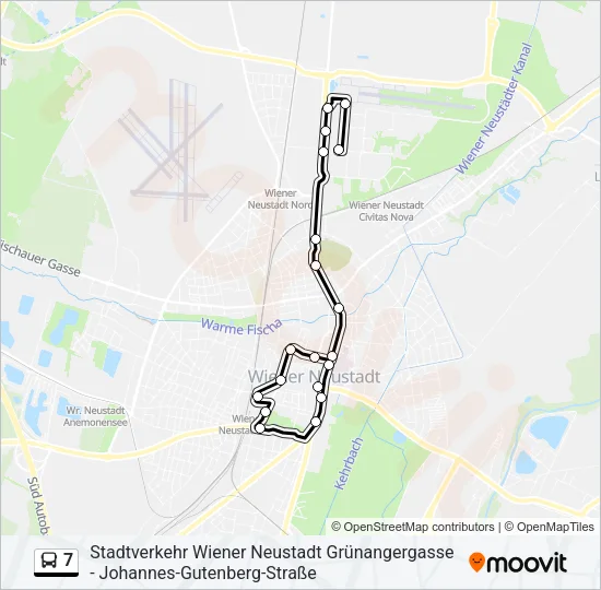 7 Bus Line Map