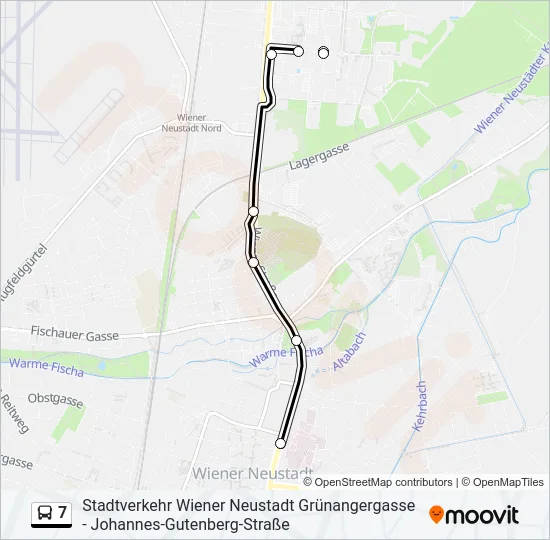 7 Bus Line Map