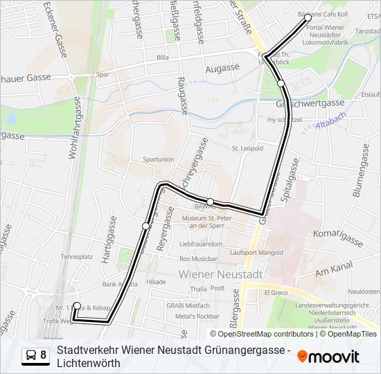 8-route-schedules-stops-maps-wiener-neustadt-hauptbahnhof-updated