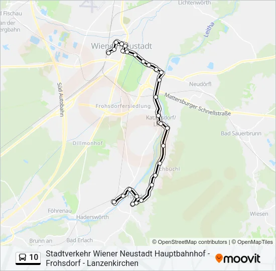 10 Bus Line Map
