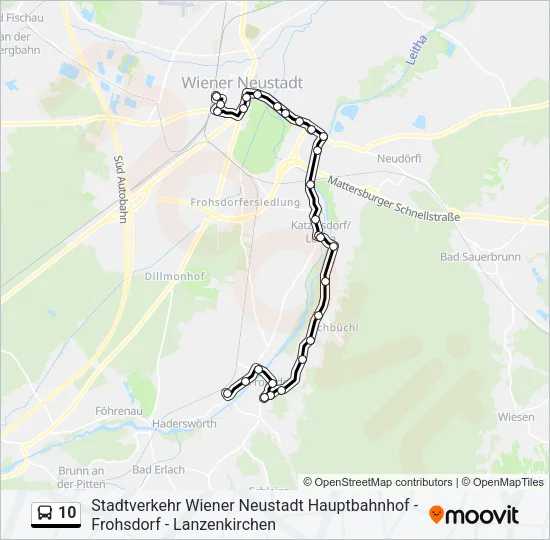 10 Bus Line Map
