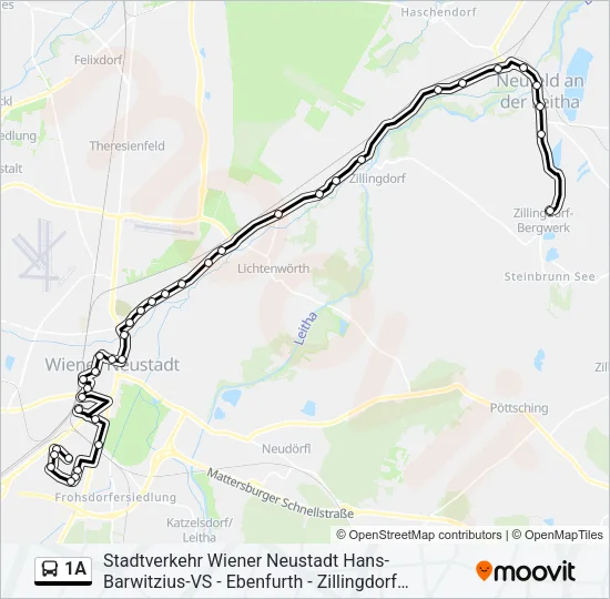 1A Bus Line Map