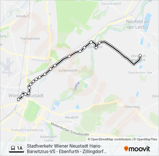 1A Bus Line Map