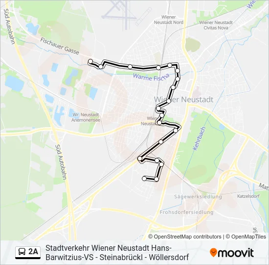 2A Bus Line Map