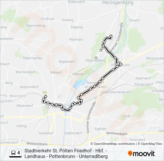 4 Bus Line Map