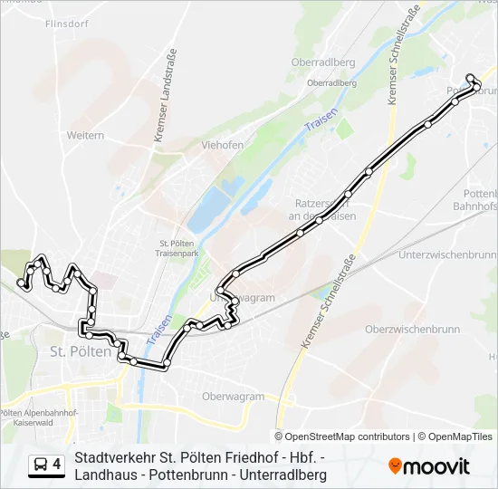 4 Bus Line Map