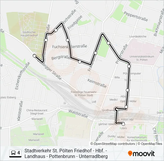4 Bus Line Map
