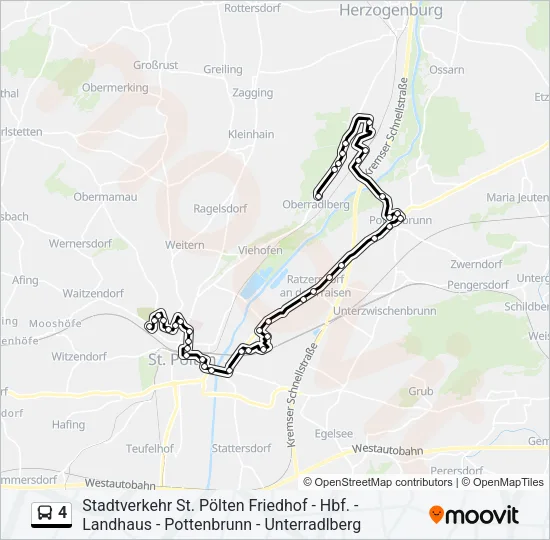4 Bus Line Map