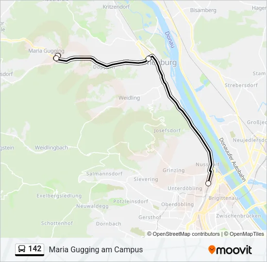 142 Bus Line Map
