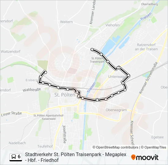 6 Bus Line Map