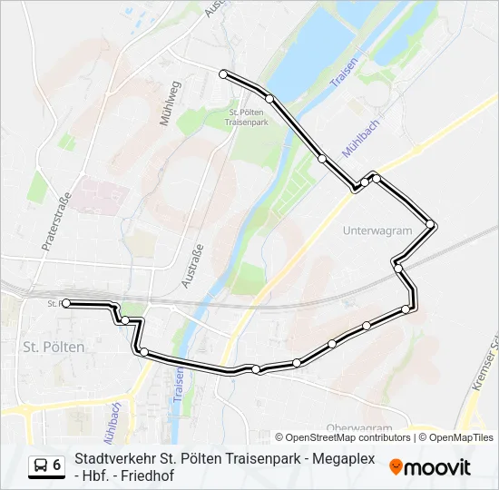 6 Bus Line Map