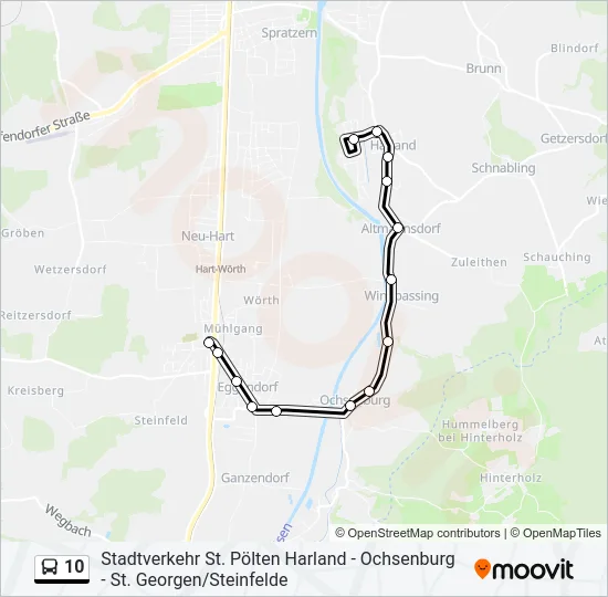 10 Bus Line Map