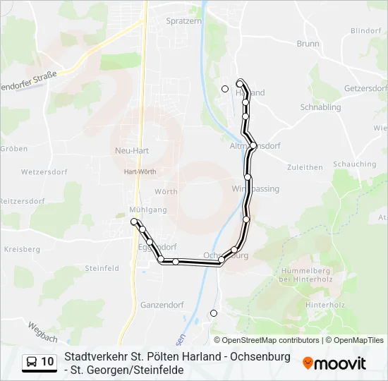10 Bus Line Map