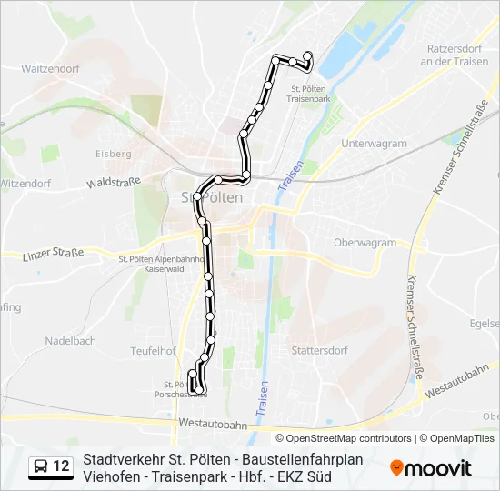 12 Bus Line Map