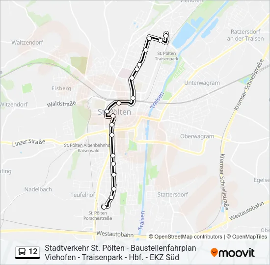 12 Bus Line Map