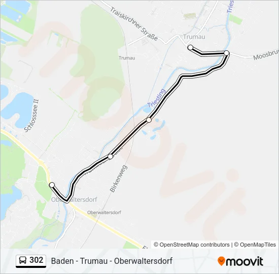 302 Bus Line Map