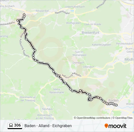 306 Bus Line Map