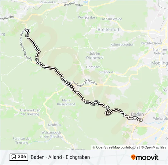 306 Bus Line Map