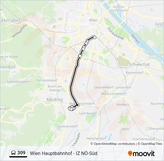 309 Bus Line Map