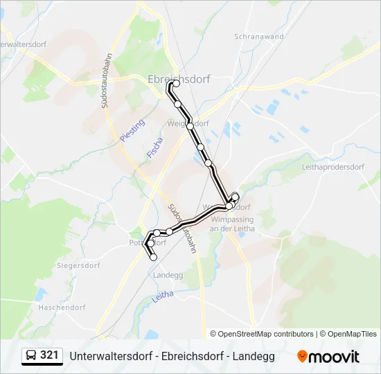 321 Bus Line Map