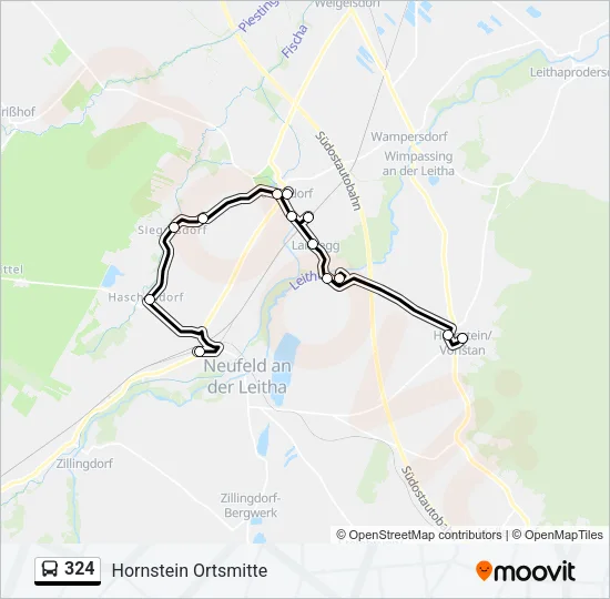 324 Bus Line Map