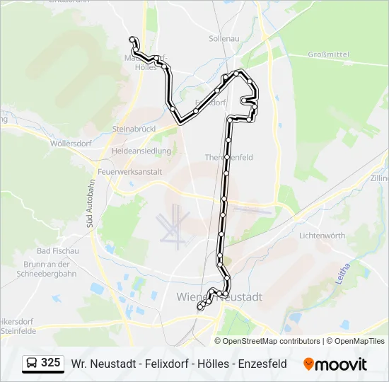 325 Bus Line Map