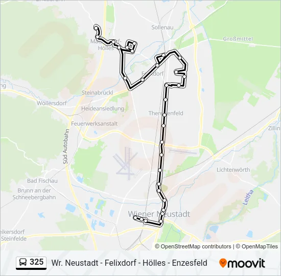 325 Bus Line Map