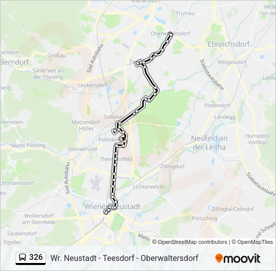 326 Bus Line Map
