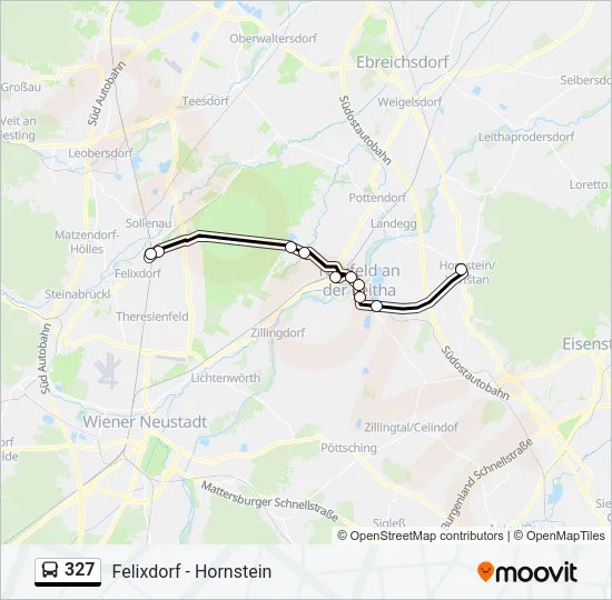 327 Bus Line Map