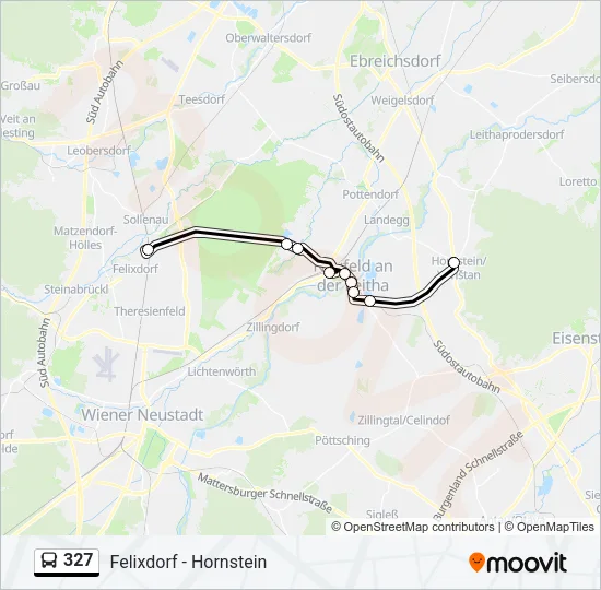 327 Bus Line Map