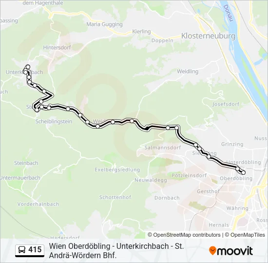 415 Bus Line Map