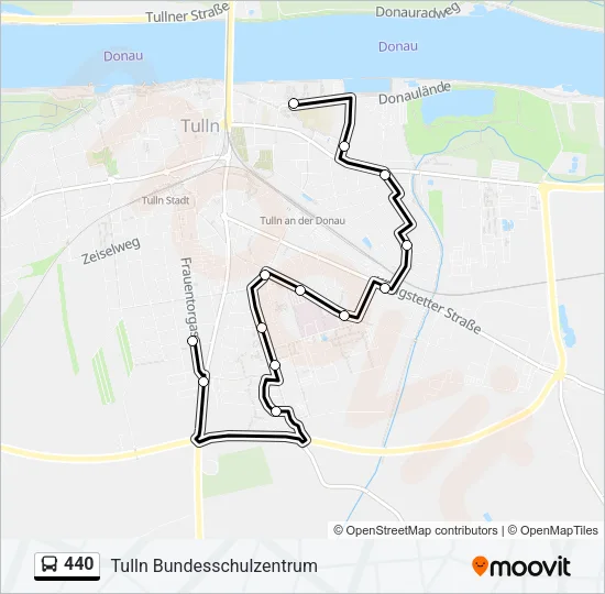 440 Bus Line Map