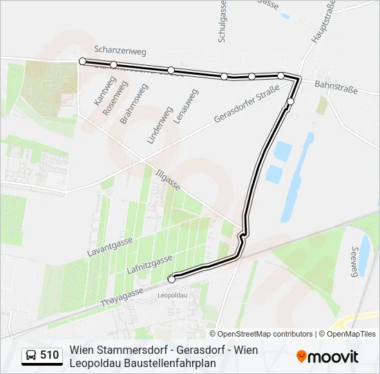 510 Bus Line Map