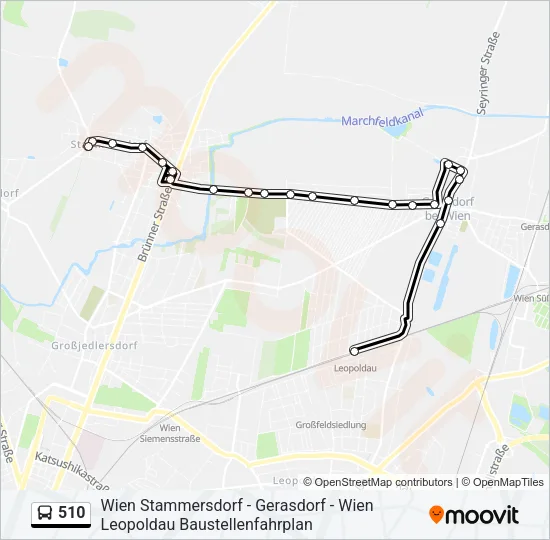 510 Bus Line Map