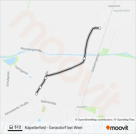 512 Bus Line Map