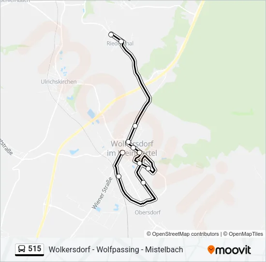 515 Bus Line Map