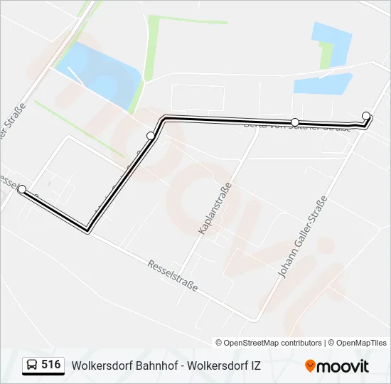 516 Bus Line Map