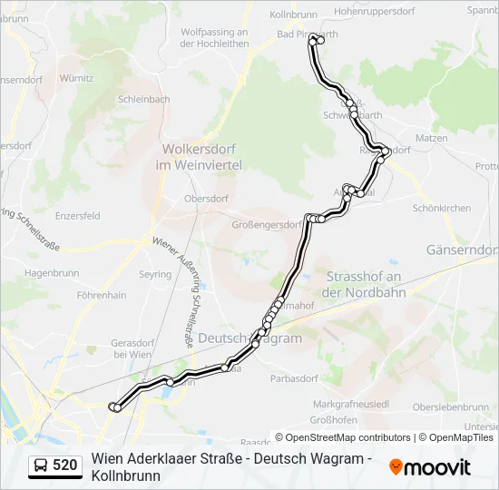 520 Bus Line Map
