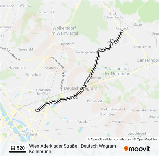520 Bus Line Map