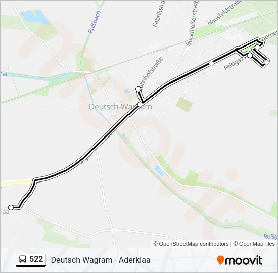 522 Bus Line Map