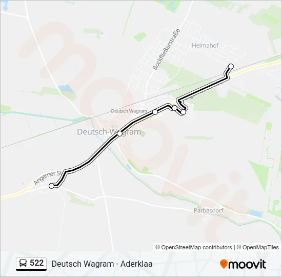 522 Bus Line Map