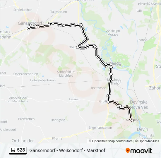 528 Bus Line Map